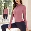 Otoño e Invierno Nuevo lulu Mismo Estilo Protección Solar Secado Rápido Ropa de Yoga para Mujer Ajuste Delgado Fitness Chaqueta Deportiva Transpirable Alta Elasticidad Adelgazante