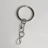 Llavero con cierre de mosquetón para llaves con cadena, accesorios para manualidades, cierre colgante para muñeca de cuentas, cadena colgante