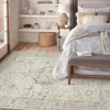 Alfombra Lavable Imitación Cachemir Persa Transfronteriza, Alfombrilla Lavable para Mesita de Noche de Dormitorio, Alfombra para Sala de Estar Doméstica Resistente a Manchas y al Desgaste