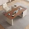Madera Maciza Estilo Crema Apartamento Pequeño Moderno Gama Alta Estudio en Casa Oficina de Computación Mesa de Consulta Médica Protección Ambiental E0