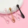 Cuchara Transparente de Acrílico para Crema del Fabricante, Cuchara Dosificadora para Belleza y Cuidado de la Piel, Cuchara para Crema de Ojos, Juego de Cucharas Pequeñas para Maquillaje
