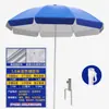 Wg6Q Sombrilla de Sol Parasol de Exterior Protección Solar Puesto Sombrilla Grande Comercial Sombrilla Publicitaria Grande Impresión Personalizada Jardinería
