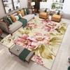 Estilo Nórdico Sofá Sencillo Mesa de Café Felpudo de Piso Alfombra de Sala de Estar de Área Grande Absorbente de Agua Alfombra para Mesita de Noche de Dormitorio en Casa Terciopelo de Cristal