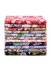 Tela Estampada con Estampados Japoneses y Sellos Dorados Estilo Japonés para Ropa Hanfu DIY Tela de Algodón