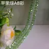 [10 atacado] contas planas cor AB galvanizadas acessórios para joias DIY 1/2/3/4/6/8/10mm contas planas de cristal
