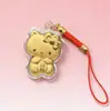 Llavero Dorado de Hello Kitty Gato de la Suerte Kt Cadena para Teléfono Colgante de Dibujos Animados Regalo Promocional Souvenir Pequeño