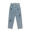 Jeans de Hombre Rectos Holgados 2023 Primavera y Otoño Nuevos Moda Coreana Casual Pantalones de Hombre hasta el Tobillo Pantalones de Pierna Ancha estilo Hong Kong