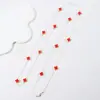 NK-283 trébol de cuatro hojas que gotea aceite 130 cm multicolor plegable cadena larga para suéter de mujer otoño e invierno nuevo venta al por mayor de fábrica