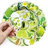 50 Hojas Pegatinas Ins Verde Lima Fruta Realista Lima Verde Comida Pequeñas Frescas Impermeables Decorativas para Diario