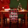 Funda Trasera Nueva para Silla Decoración Navideña Funda Trasera para Silla Restaurante Atmósfera de Feliz Navidad Funda Decorativa para Silla