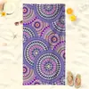 Toalla de Playa de Microfibra Estilo Ins con Estampado de Leopardo Floral Transfronterizo Toalla de Baño Toalla de Playa Personalizada