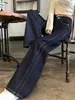 Pantalones vaqueros vintage americanos de talla grande para mujer, otoño, nuevos, holgados, de cintura alta, adelgazantes, con pierna recta y pierna ancha