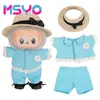 Adecuado para Ropa de Muñeca Labubu, Peluche Vinilo Sentado Fiesta Primera, Segunda y Tercera Generación Traje de Falda de Repuesto