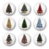 Decorações para casa árvore de Natal padrão de férias cristal vidro frigorífico fabricantes atacado desenhos animados adesivos magnéticos