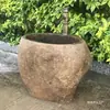 Piscina para Mop de Pedra Pátio Retrô Bacia para Mop Arte em Pedra Natural Bacia para Mop Casa Jardim Pia Externa Atacado
