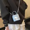 Mini Caja de Hilo de Bordar Transfronterizo Bolso de Mano para Mujer, Bolso de Hombro de Nicho para Viajar al Trabajo, Bolso Cruzado Infantil con Dibujos Animados Lindo y Elegante