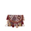 Bolso cuadrado pequeño con borlas de estilo étnico de moda para vacaciones, nuevo bolso de hombro de nicho 2023, bolso de mujer sencillo y combinable