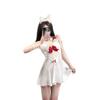 Noite Dourada Lingerie Sexy Renda Vazada Puro Desejo Menina Pijama Alça Privada Sexy Camisola de Casa QQNY terno