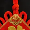 Pingente de Nó Chinês da Sorte Wang Zheng para Porta de Entrada, Sala de Estar, Tamanho Pequeno Decoração de Ano Novo