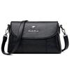 Bolsa Feminina Textura Couro Genuíno 2023 Nova Bolsa Transversal Moda Feminina Versátil Bolsa Pequena Grande Capacidade Bolsa para Mãe de Meia-Idade
