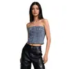 Comercio Exterior Transfronterizo Fábrica de Origen Estilo Europeo y Americano Ropa para Mujer Atuendo Sexy de Chica Caliente Moda Tubo Ajustado de Mezclilla