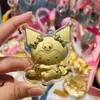 Chaveiro Estilo Quente Celebridade da Internet Gato Dourado Kt Kuromi Pingente para Bolsa de Celular Desenho Animado Fofo Pingente Adesivo Atacado