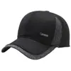 Chapéu Masculino de Inverno Quente Lã Boné de Baseball Outono e Inverno Pai de Meia-Idade e Idoso Proteção para Orelhas Boné de Aba