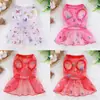 Perro Pequeño Atractivo Princesa Mariposa Vestido Gato Primavera Verano Nuevo Teddy Perro Lindo Falda Verano Malla Ligero Delgado