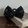 Estilo coreano Grande Pequeno Chanel Estilo Borboleta Grampo de Cabelo Elegante Cetim Tubarão Clipe Cabeça Pura Agarrar Cabelo Clipe Headwear