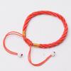 Pulseras de cuerda roja sencilla para parejas de estilo étnico simple tejidas a mano, guirnaldas de cuerda hechas a mano, regalo al por mayor