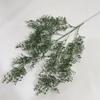Efecto de tinte en flor de plástico no regresa, no cambia color verde de boda planta verde fresca pequeña material de hoja hierba creciente niebla