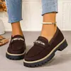 Comércio Exterior Tamanho Plus 2026 Novos Sapatos Pequenos de Couro Estilo Britânico Versáteis Retro Loafers Femininos Salto Grosso Solado Grosso Sapatos Individuais Femininos