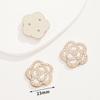 Plato de Flor Geométrico Retro Elegante con Forma Especial de Plástico Hebilla de Diamante Incrustada con Pedrería Accesorios con Forma Especial Ropa Sombrerería Accesorios de Joyería