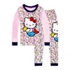 Ropa Nueva de Manga Larga para Niñas y Bebés Oruga Colorida de Dibujos Animados Conjunto de Ropa para el Hogar Pijama K240
