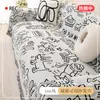Toalla para Sofá Estilo Ins Escandinavo Cubierta Completa de Tela Pieza Única Cojín para Sofá Manta Estilo Campamento Funda para Sofá Multifuncional Todo Incluido