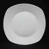 Direto da Fábrica Guangxi Prato Quadrado de Cerâmica 10.75 polegadas Prato Plano de Cerâmica 27.5cm Quadrado Grande Prato Branco de Porcelana
