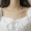 Collar Envolvente de Doble Capa para Mujer, Lujo Ligero, Elegante, a la Moda, Versátil, Delicada Cadena para la Clavícula, Gargantilla de Diseño Nicho Estilo Ins