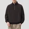 Colección Otoño 2026: Sudadera Minimalista de Lujo Ligero Estilo Old Money con Media Cremallera, Corte Holgado, Versátil y Moderna