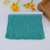 Atacado 15/30cm franja de poliéster faça você mesmo cor acessórios para roupas de palco vertical renda decorativa de borla para dança latina