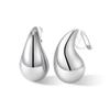 Pendientes colgantes de moda transfronterizos de Amazon, con forma de lágrima, gruesos y sin perforaciones, elegantes pendientes para mujer.