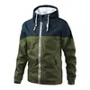 Cortavientos Ligero para Hombre Impermeable Chubasquero Chaqueta para Hombre Chaqueta Softshell para Exteriores Chaqueta Softshell Fina de Una Sola Capa para Hombre