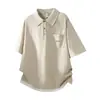 Llegada Nueva Verano 2026 Camisa Polo de Manga Corta Resistente para Hombre, Holgada y Cómoda, Versátil, Casual y Moderna