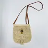 Nova Bolsa Tecida à Mão com Franjas Versátil Bolsa Transversal Bolsa de Ombro Único Feminina Bolsa de Praia para Férias na Costa Venda Direta da Fábrica