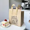 Bolsa de Aislamiento No Tejida Desechable para Repostería, Postres, Horneado y Almacenamiento en Frío, Empaque Espesado para Llevar con Asa
