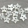 Botões Acessórios de Concha em Formato de Estrela Naturais para Roupas Infantis, Tricô, Camisas e Cardigans