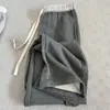 Pantalones de rizo versátiles, nuevos para primavera y otoño, recomendados, pantalones rectos casuales para mujer, pantalones de fregona, pantalones versátiles