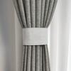 Tira de cortina de tecido artesanal Um par de tiras de velcro simples e modernas, tiras de armazenamento de tira fixa