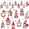 Nuevos adornos de madera de gnomo de Navidad Gnomo de árbol de Navidad logo colgante Adornos decorativos de gnomo de Navidad