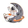 Broche de Astronauta Ins Moderno Personalizado Creativo Insignia de Metal Ropa Bolsa Pin Japonés Lindo Accesorios de Dibujos Animados