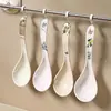 Cuchara de Sopa de Melamina con Estampado Lindo de Colina Cuchara para Comer en Casa Cuchara Resistente a Caídas Duradera Mango Creativo Vajilla Cuchara para Sopa y Gachas
